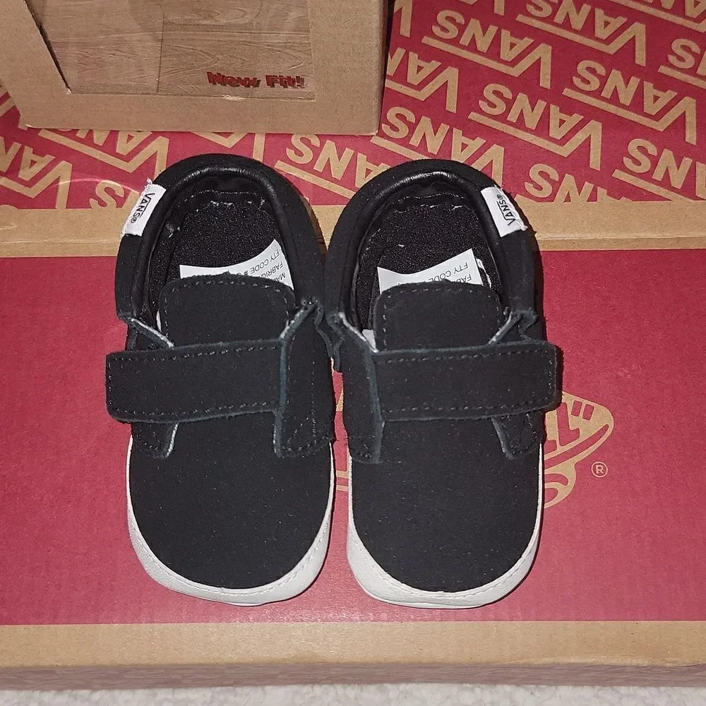 New Vans Chukka V Moc Moccasin Crib Shoes Soft Bottom Fringe Size 3 • 3-6 month